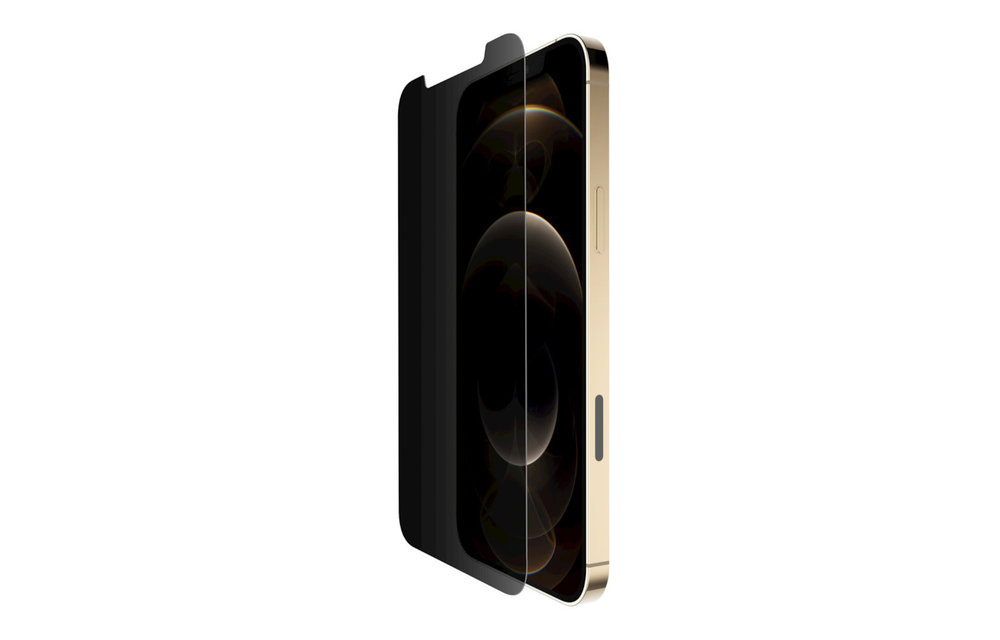 Belkin Screenforce Tempered Glass Anti Microbial Screen Protector for iPhone 12 Pro Max - Privacy