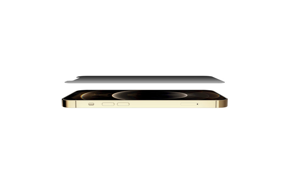 Belkin Screenforce Tempered Glass Anti Microbial Screen Protector for iPhone 12 Pro Max - Privacy