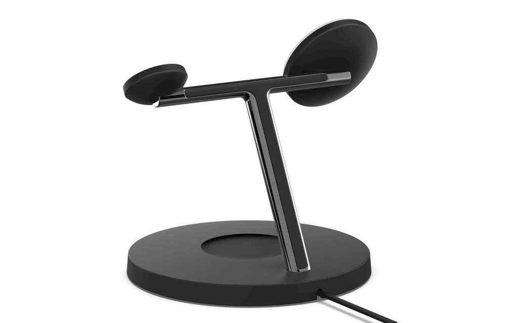 Belkin Boost Charge Pro 3-In-1 MagSafe Wireless Charging Stand UK Plug - Black
