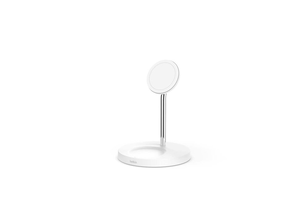 Belkin Boost Charge Pro 2-In-1 MagSafe Wireless Charging Stand - White