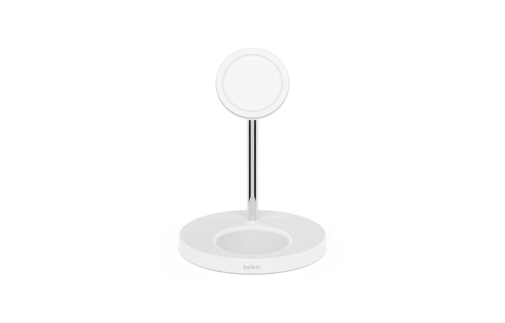 Belkin Boost Charge Pro 2-In-1 MagSafe Wireless Charging Stand - White