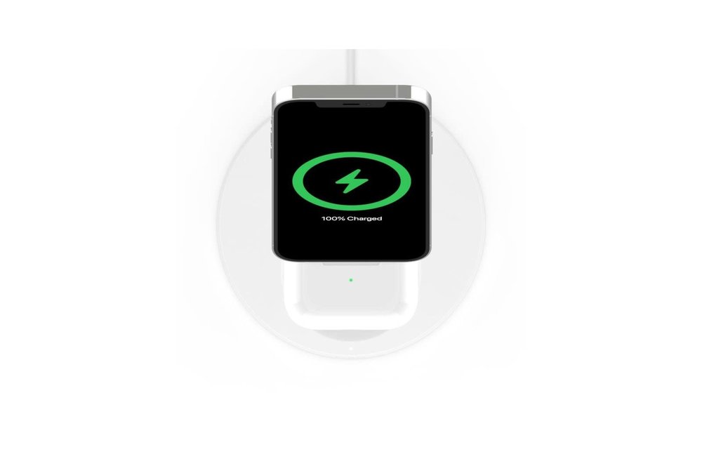 Belkin Boost Charge Pro 2-In-1 MagSafe Wireless Charging Stand - White