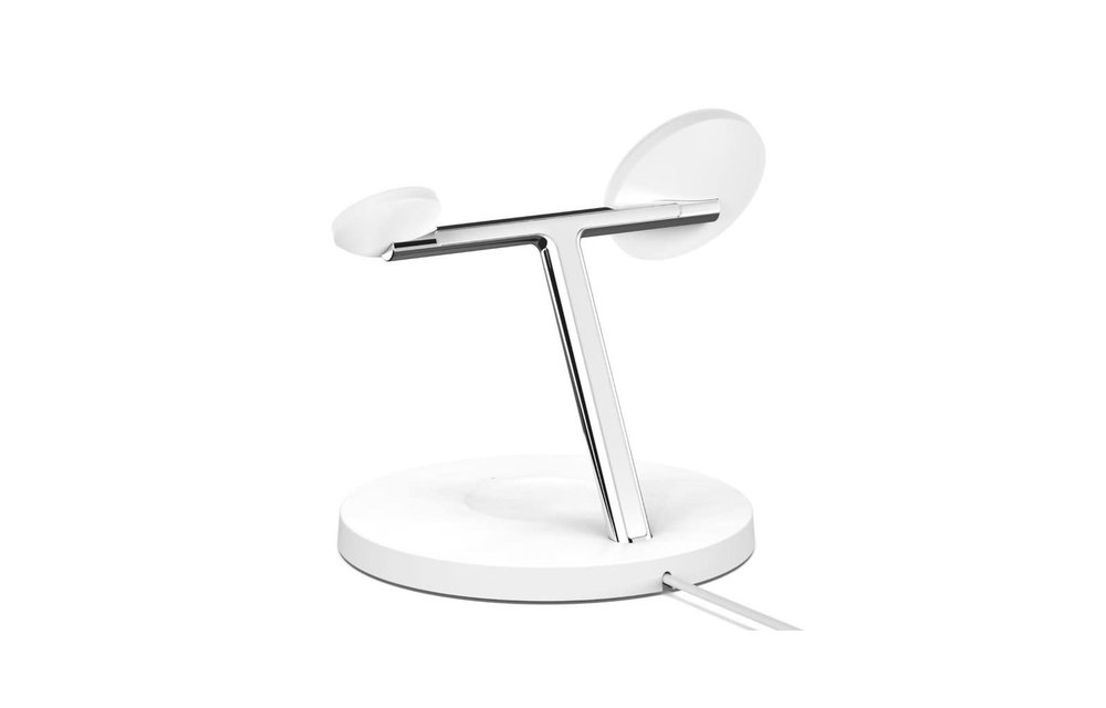 Belkin Boost Charge Pro 3-In-1 MagSafe Wireless Charging Stand - White