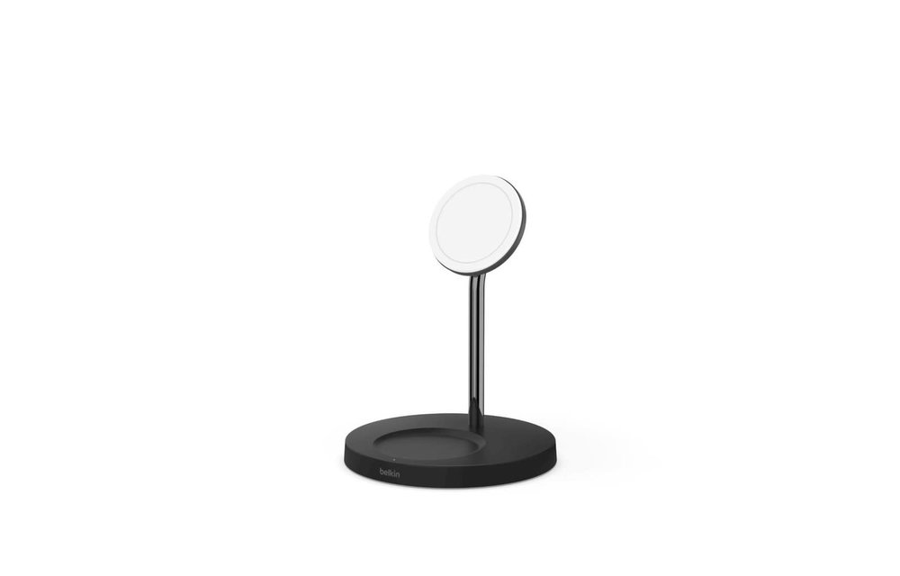 Belkin Boost Charge Pro 2-In-1 MagSafe Wireless Charging Stand - Black