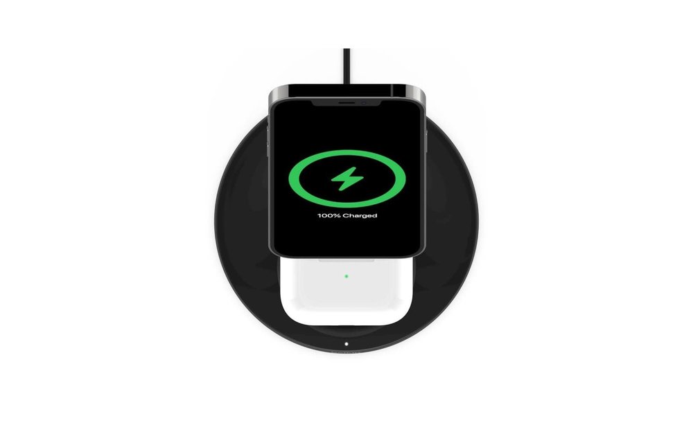 Belkin Boost Charge Pro 2-In-1 MagSafe Wireless Charging Stand - Black