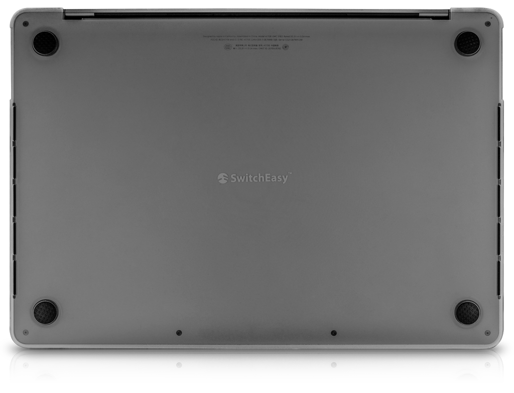 SwitchEasy Nude Hardshell Case for Apple MacBook Pro 16” (2019-2020) - Translucent Black