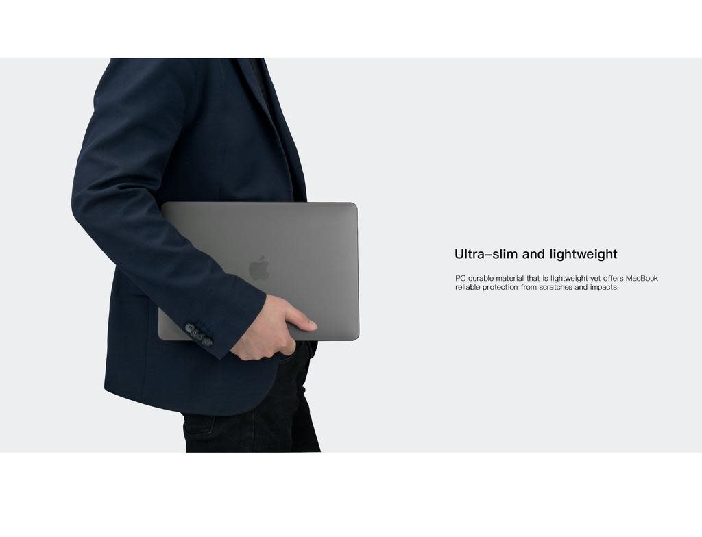 SwitchEasy Nude Hardshell Case for Apple MacBook Pro 16” (2019-2020) - Translucent Black