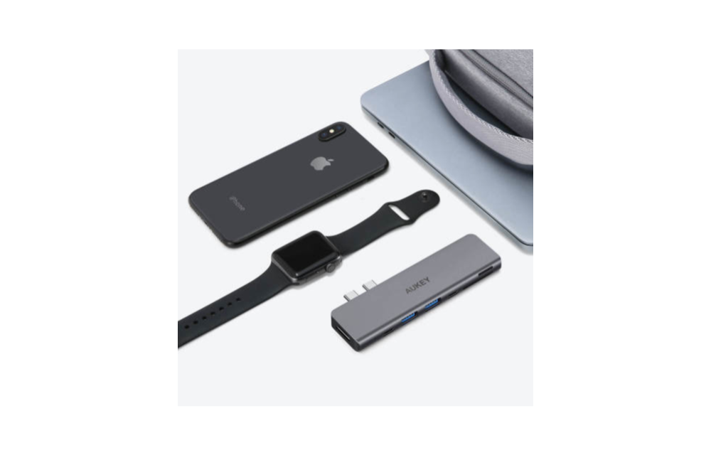 Aukey Unity Thunderbolt 4 Port 3 Hub - Gray