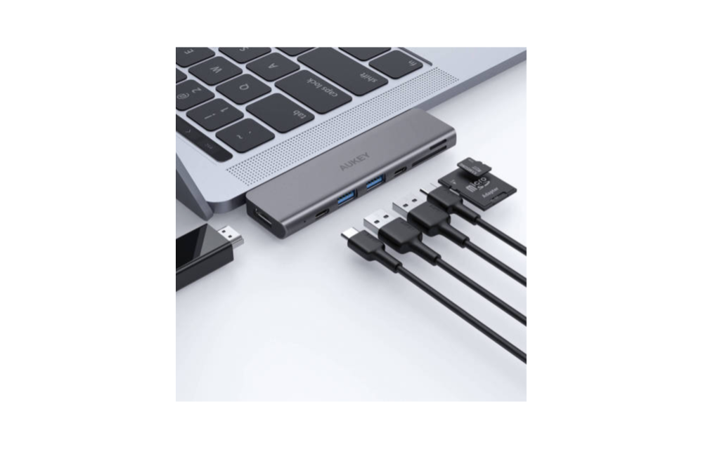 Aukey Unity Thunderbolt 4 Port 3 Hub - Gray