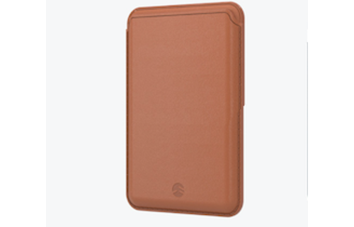 SwitchEasy Leather MagWallet with MagSafe for iPhone 12 Series - Saddle Brown