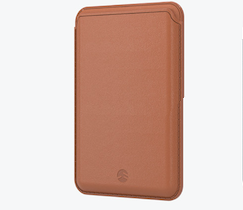 SwitchEasy Leather MagWallet with MagSafe for iPhone 12 Series - Saddle Brown