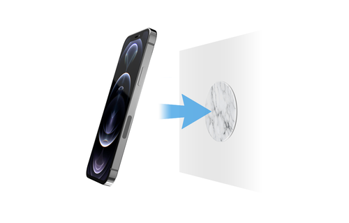 SwitchEasy MagPoka Magnetic  Wall Mount Pad with MagSafe for iPhone 12 Series - Marble