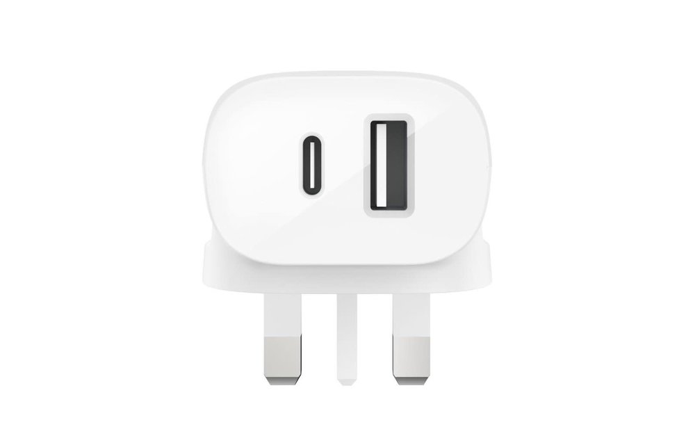 Belkin Boost Wall Charger 2-Port 32W (20W USB-C PD+12W USB-A) - White