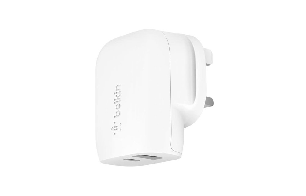 Belkin Boost Wall Charger 2-Port 32W (20W USB-C PD+12W USB-A) - White