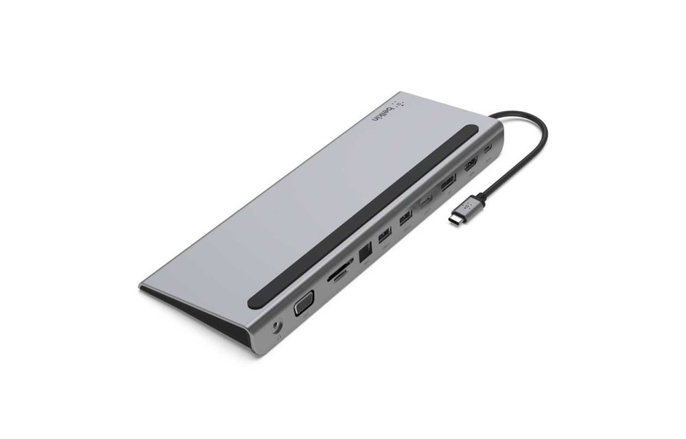 Belkin Connect USB-C 11 in 1 Multiport Dock - Gray