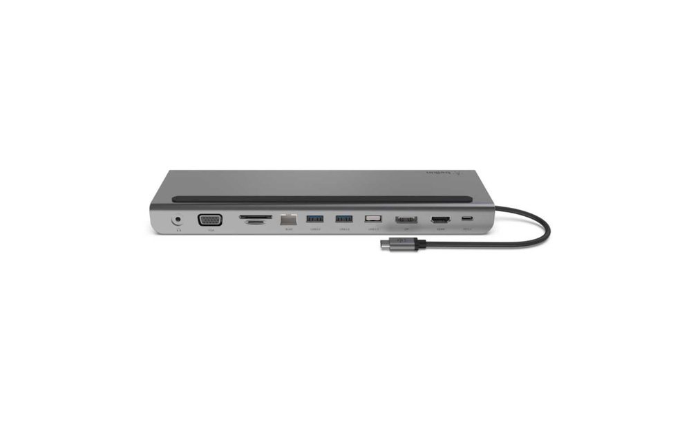 Belkin Connect USB-C 11 in 1 Multiport Dock - Gray