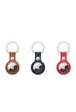 Apple Apple Air Tag Leather Key Ring - Red