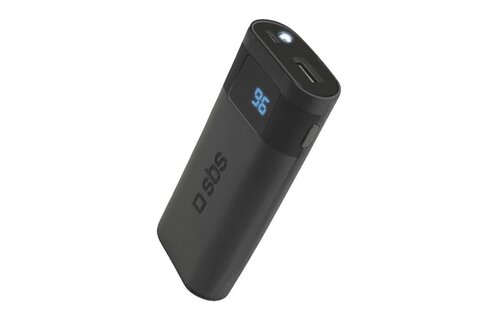 SBS Power bank 5000mAh with Object Tracker - Black