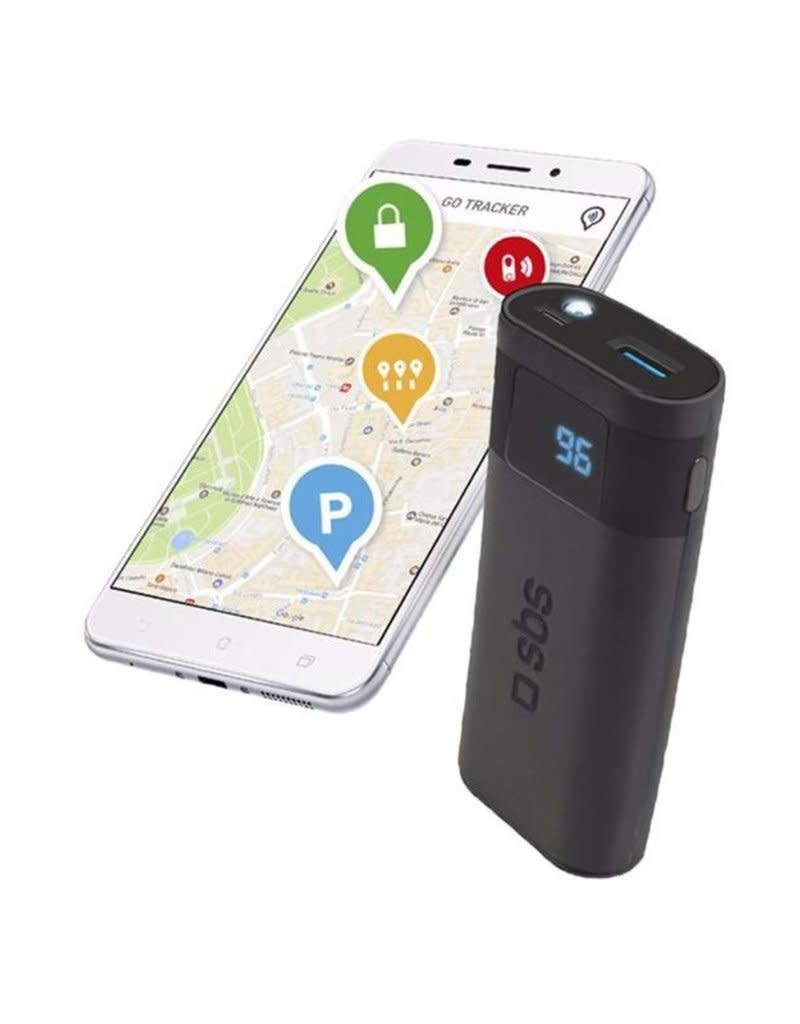 SBS Power bank 5000mAh with Object Tracker - Black