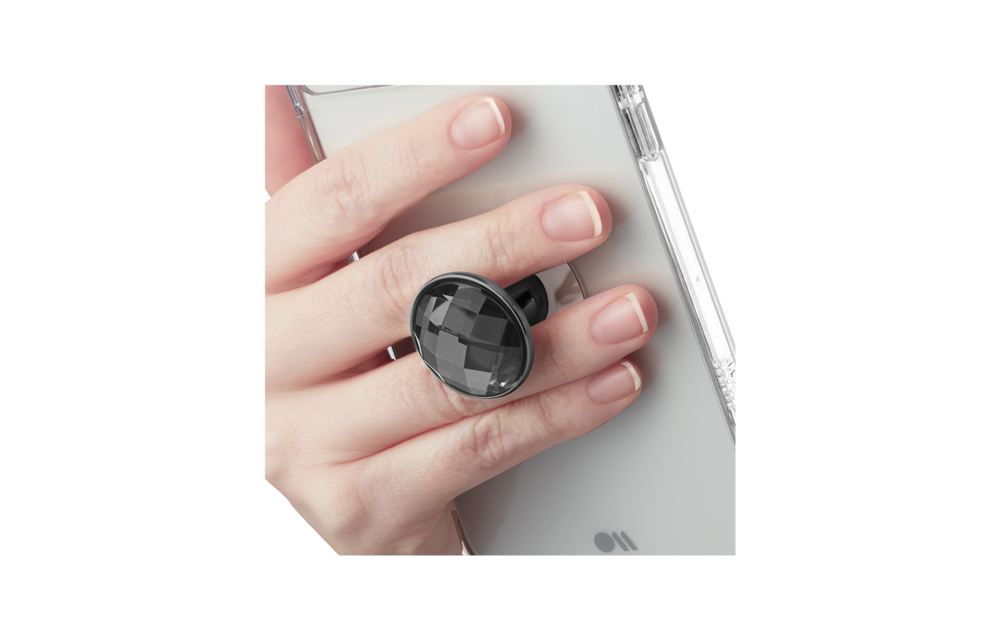 Case Mate Crystal Minis Detachable Phone Grip - Black