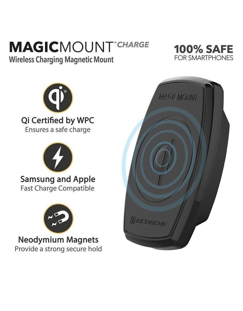 Scosche MagicMount Charge FreeFlow Vent Fast Charging Qi Car Charger
