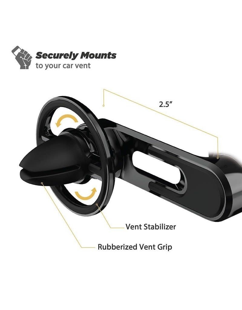 Scosche MagicMount Charge FreeFlow Vent Fast Charging Qi Car Charger