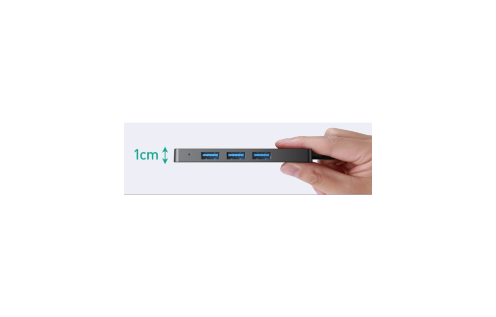 Aukey Essential 4 Port USB - A Hub 1 Meter - Black