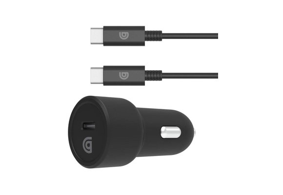 Griffin Single Port Car Charger 15W for Type C Devices - Black