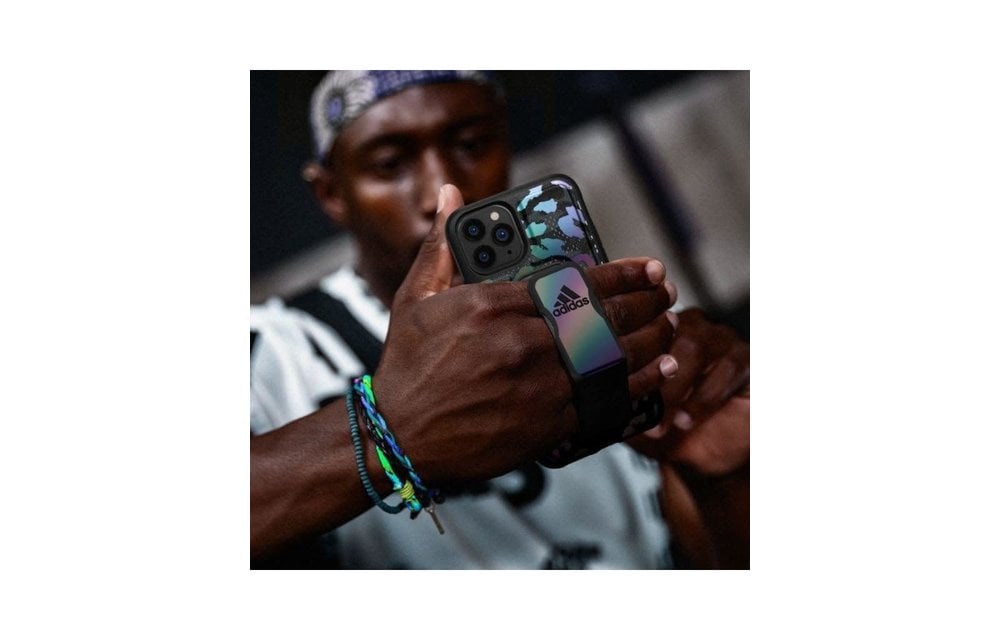 Adidas Sport Grip Case Camo FW20 for iPhone 12 and 12 Pro - Black