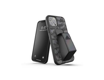 Adidas Sport Grip Case Camo FW20 for iPhone 12 and 12 Pro - Black