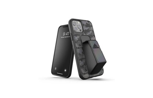 Adidas Sport Grip Case Camo FW20 for iPhone 12 and 12 Pro - Black