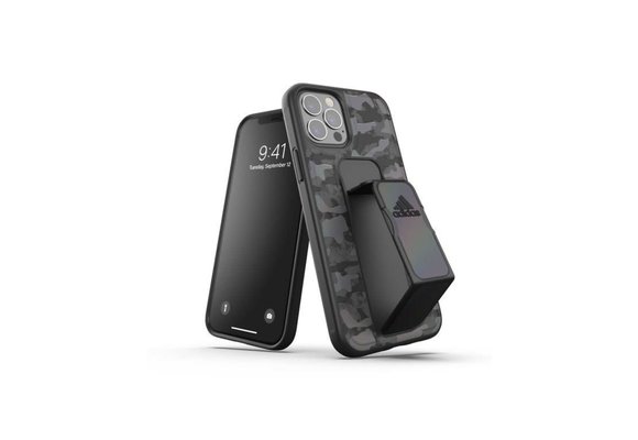 Adidas Sport Grip Case Camo FW20 for iPhone 12 and 12 Pro - Black