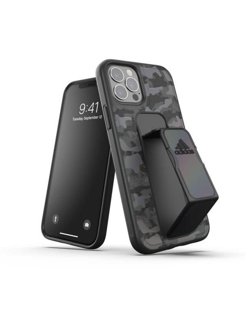 Adidas Sport Grip Case Camo FW20 for iPhone 12 and 12 Pro - Black
