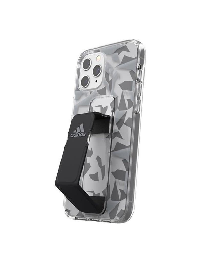 Adidas Adidas Sport Grip Case Clear FW20 for iPhone 12 and 12 Pro - Gray Black