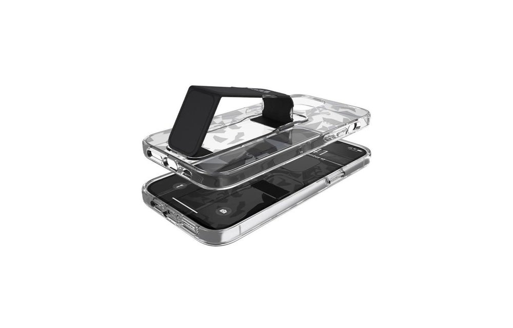 Adidas Sport Grip Case Clear FW20 for iPhone 12 and 12 Pro - Gray Black