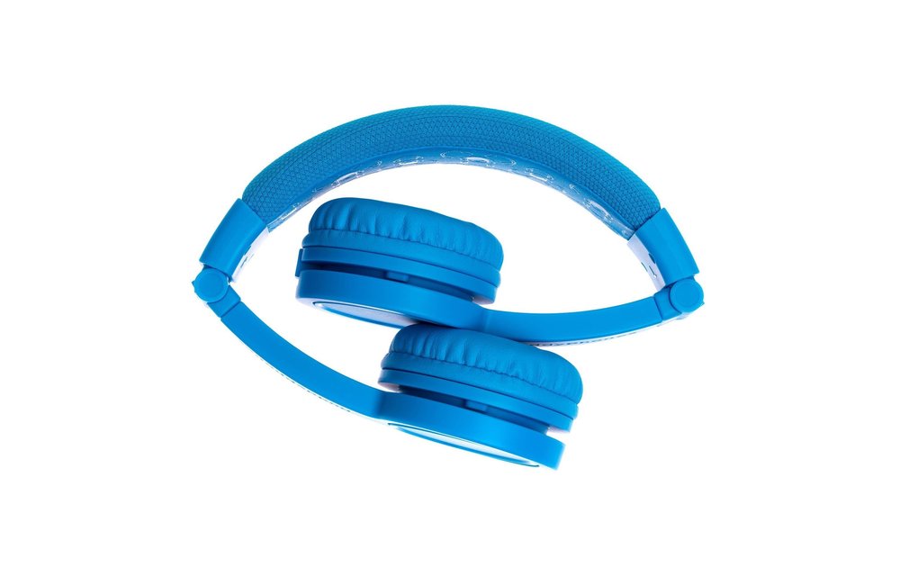 BuddyPhones Explore Plus Foldable with Mic - Cool Blue