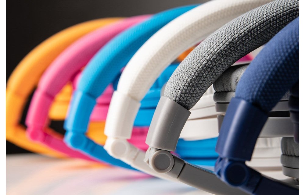 BuddyPhones Explore Plus Foldable with Mic - Cool Blue