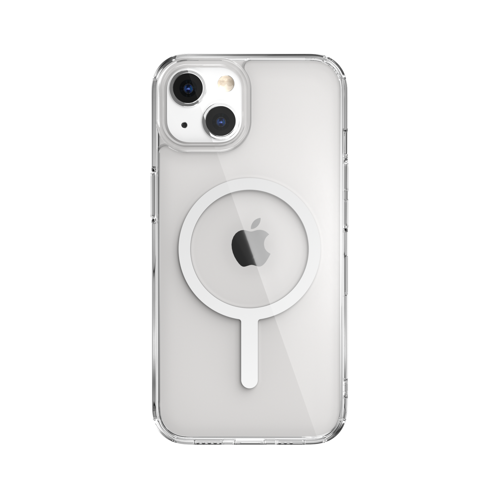 SwitchEasy MAgCrush MagSafe Shockproof Case for iPhone 14/13 - Clear/White