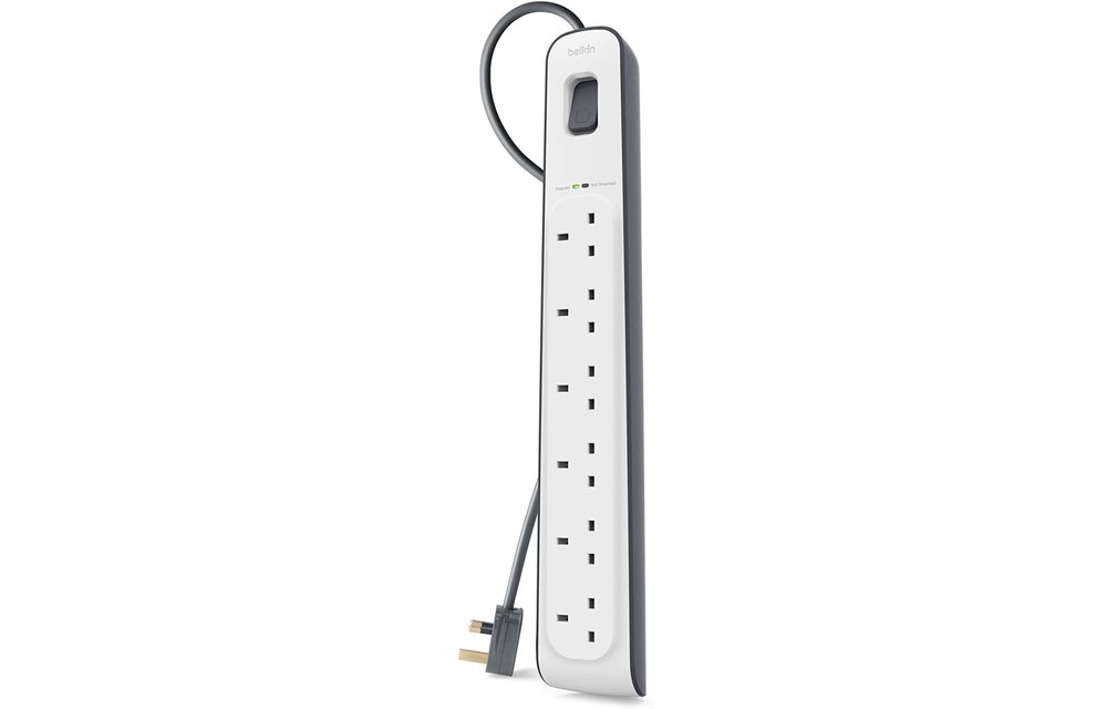 Belkin 6 Way Surge Protection Strip 2M Charging