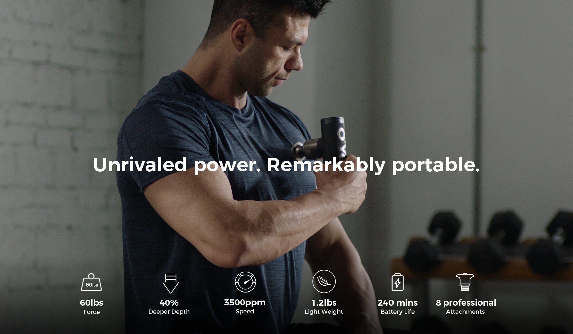 OYeet Nex Pro Massage Gun Grey Gadget Zone