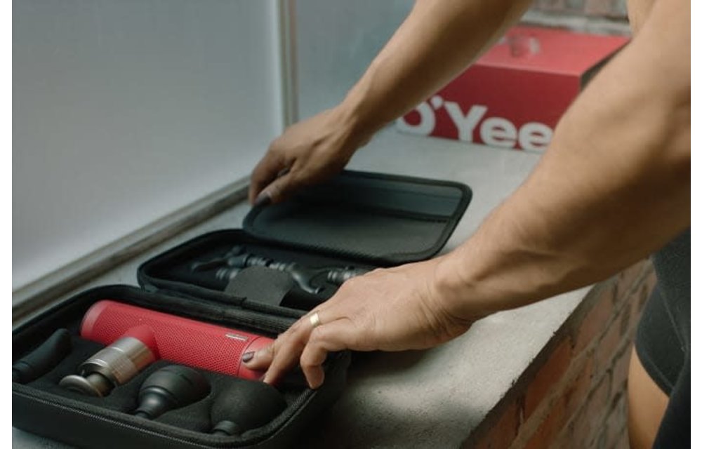 OYeet Nex Pro Massage Gun Red Gadget Zone