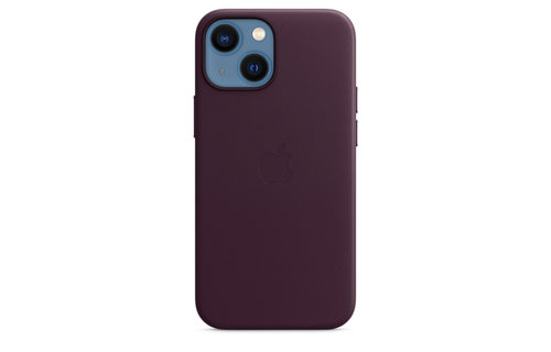 Apple IPhone 13 Leather Case with MagSafe - Dark Cherry