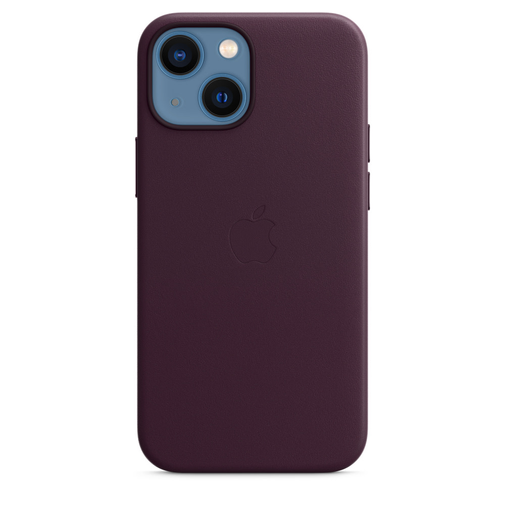 Apple IPhone 13 Leather Case with MagSafe - Dark Cherry