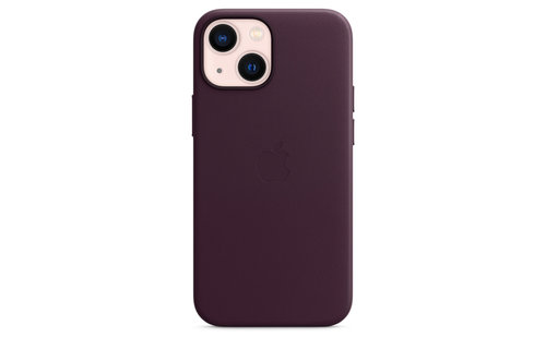 Apple IPhone 13 Leather Case with MagSafe - Dark Cherry