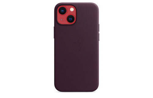 Apple IPhone 13 Leather Case with MagSafe - Dark Cherry