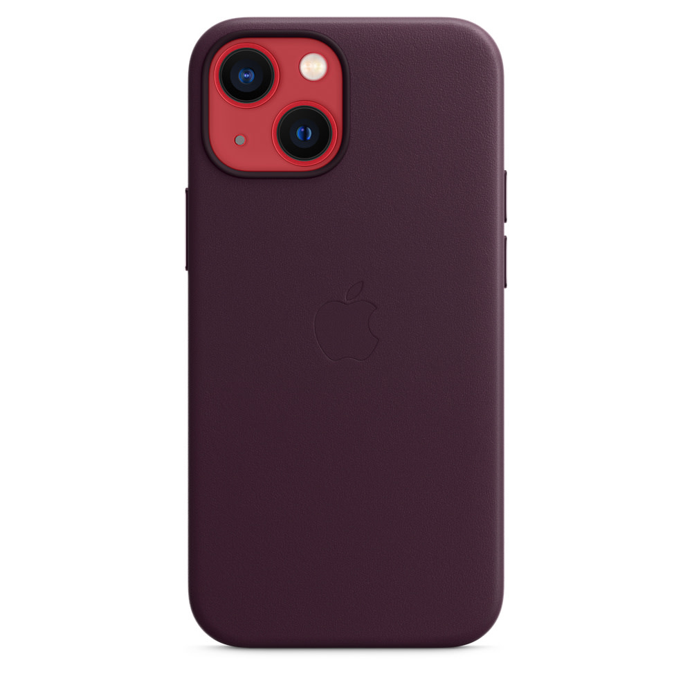 Apple IPhone 13 Leather Case with MagSafe - Dark Cherry