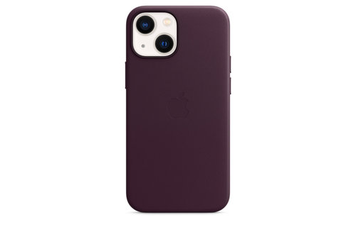 Apple IPhone 13 Leather Case with MagSafe - Dark Cherry
