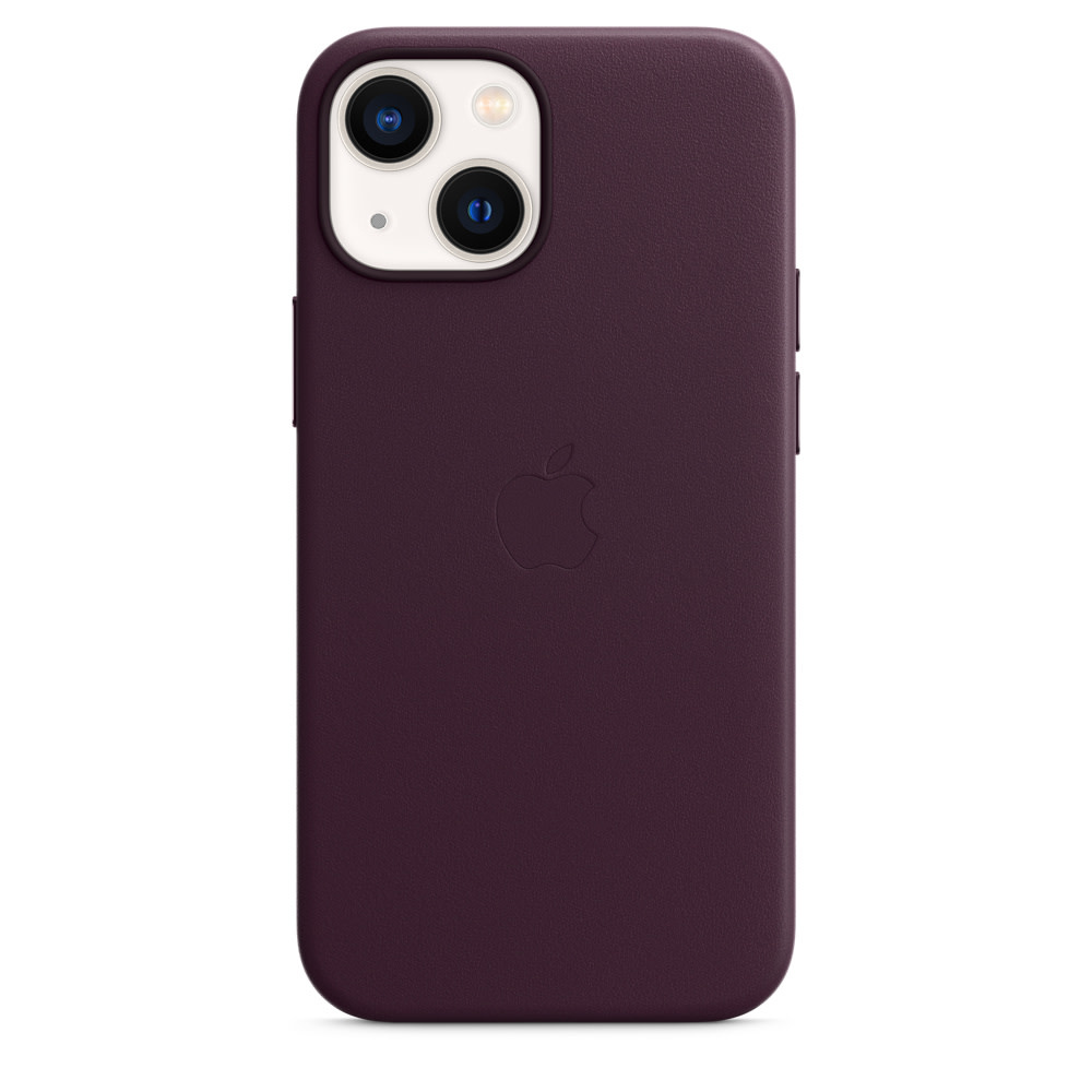 Apple IPhone 13 Leather Case with MagSafe - Dark Cherry