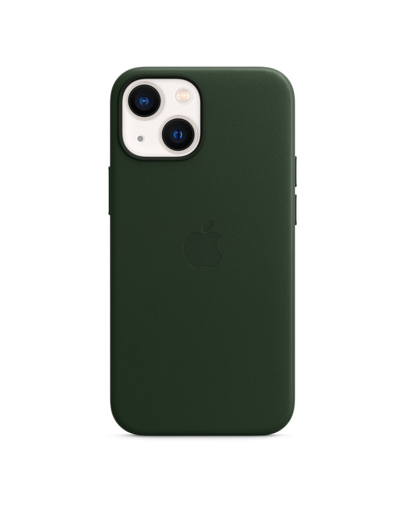 Apple Apple IPhone 13 Leather Case with MagSafe - Sequoia Green