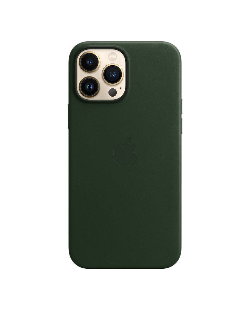 Apple Apple IPhone 13 Pro Leather Case with MagSafe - Sequoia Green